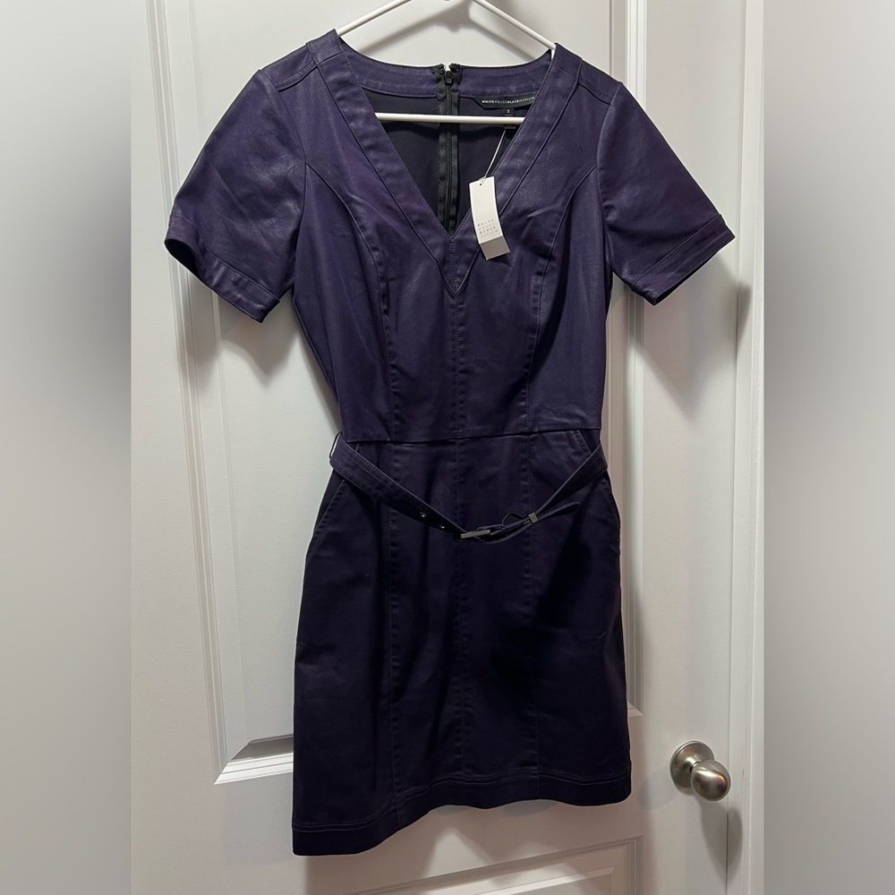 White House Black Market Deep Purple Mini Dress